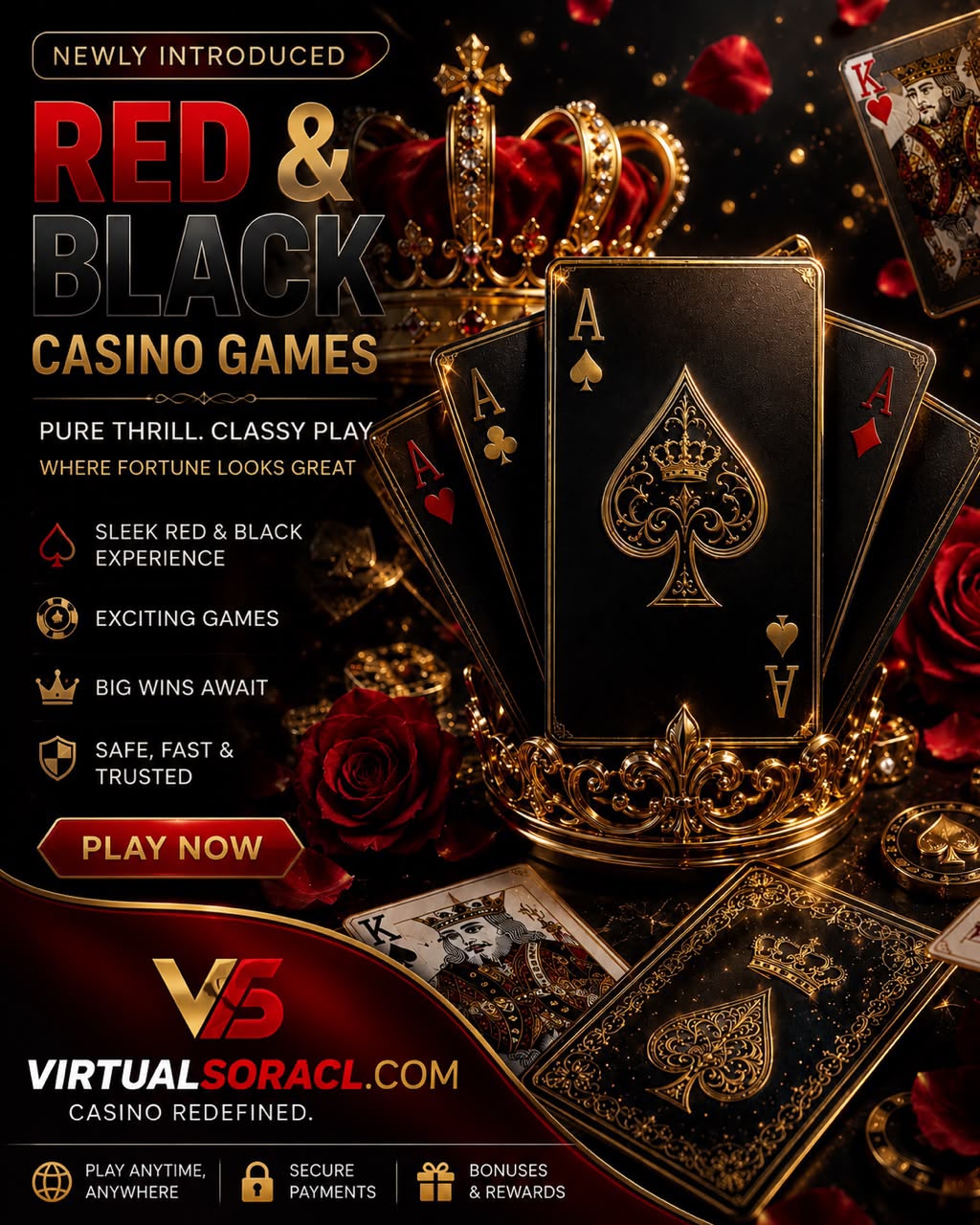 Red & Black casino cards